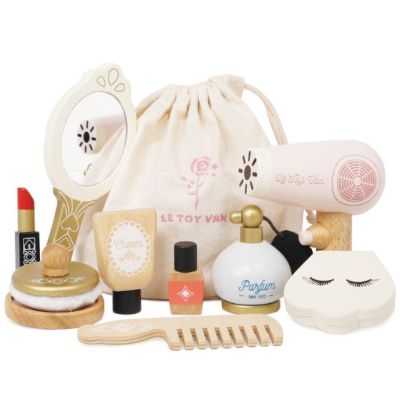 Set de beauté en bois - Coiffure & Maquillage