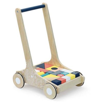 Trotteur avec cubes en bois - Sous la canopée