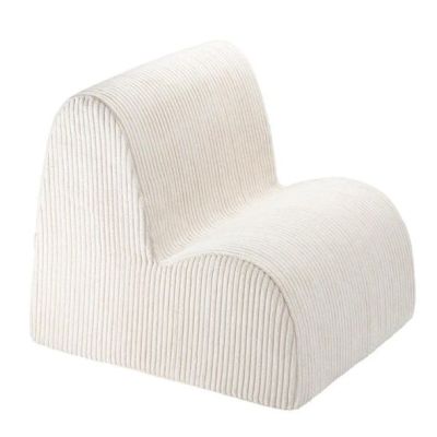 Chaise enfant en velours côtelé Cloud - Marshmallow
