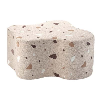 Pouf enfant en bouclette Cloud - Terrazzo Sable