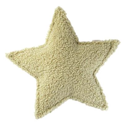 Coussin étoile en bouclette - Matcha