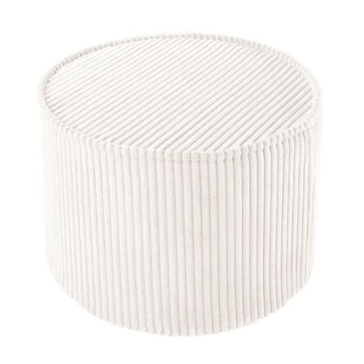 Pouf enfant en velours côtelé rond - Marshmallow