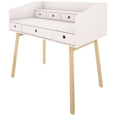 River Desk - Beech / White - From Age 7
