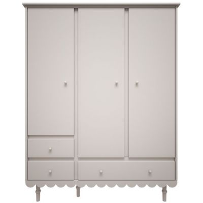 Babushka 3 Doors Wardrobe - White