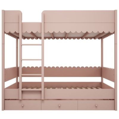 Lit superposé Babushka 90 x 200 cm - Rose