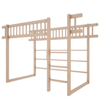 Kit de conversion - Lit mezzanine mi-hauteur H144 cm Basic 90 x 200 cm - Hêtre