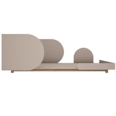 Bloom Convertible Single Bed 90 x 160/200 cm - Oak / Cashmere