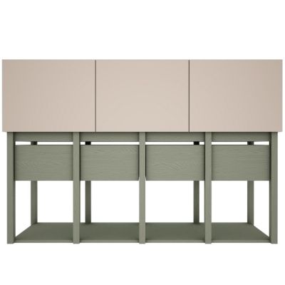 Armoire basse Tweens - Sable / Eucalyptus