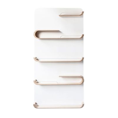 Etagère XL - Naturel - Métal Blanc