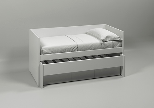 Muba - Asoral - Lit banquette gigogne Movil avec tiroirs
