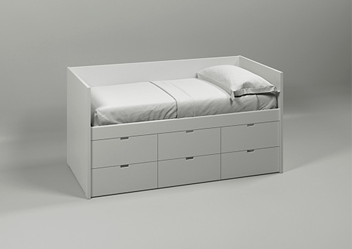 Muba - Asoral - Lit banquette Block 6 tiroirs
