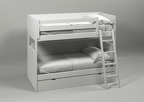 Muba - Asoral - Lit superposé / Lit superposé dissociable avec option tiroir-lit
