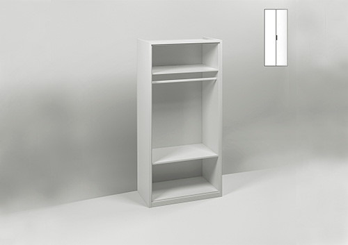 Muba - Asoral Module armoire 2 portes - 2 étagères + tringle (tiroirs en option)
