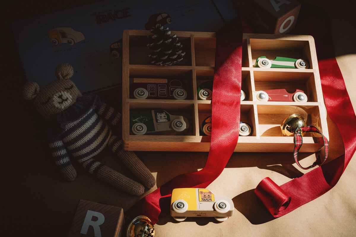 Set of 9 cars - Konges Sløjd